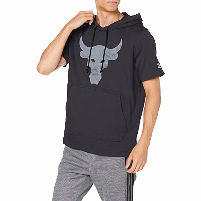 Men's Under Armour Project Rock Brahma Bull Charged Cotton Hoodie Size  Medium