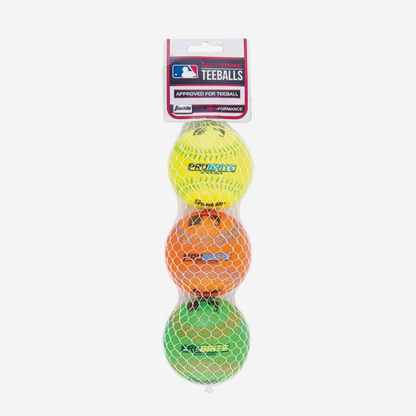 Franklin Probrite Rubber Teeballs 3pk