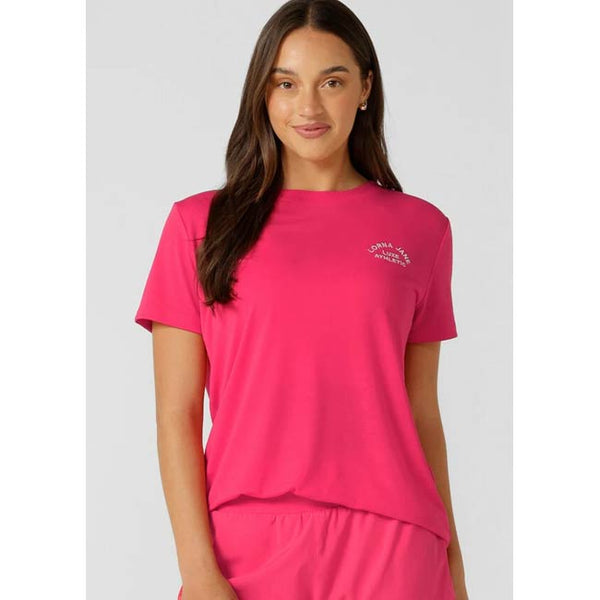 Lorna Jane Lotus T Shirt – Neon Raspberry