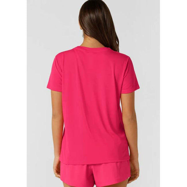 Lorna Jane Lotus T Shirt – Neon Raspberry