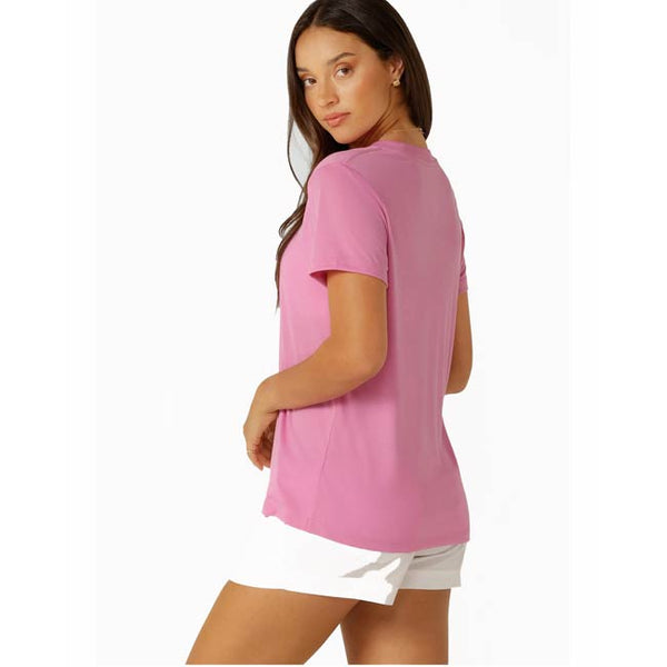 Lorna Jane Lotus T-Shirt - Pink Mauve