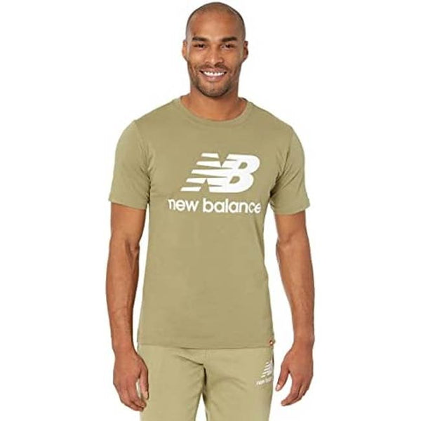 New Balance Men’s Essentials Stacked Logo Athletic Grey