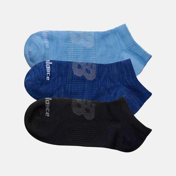 New Balance Flat Knit No Show Socks 3 Pack