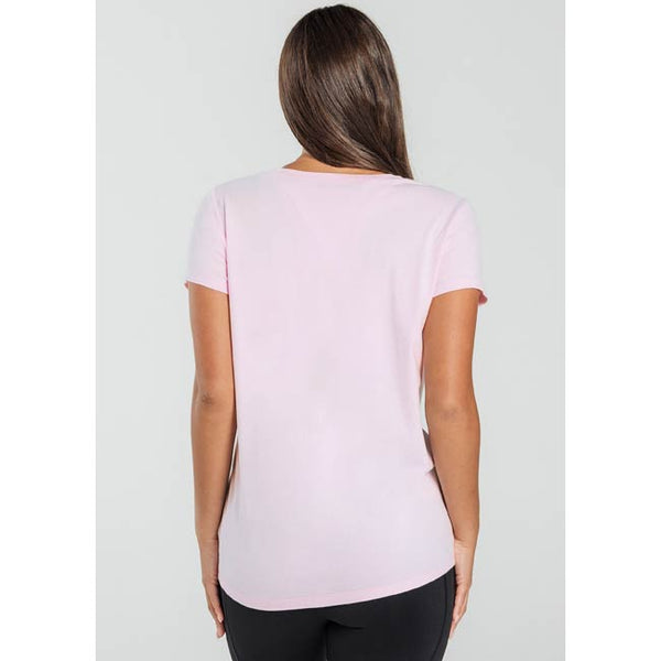 Abi and Joseph On Point Logo Tee – Ice Pink