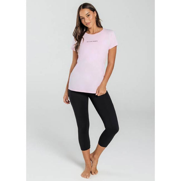 Abi and Joseph On Point Logo Tee – Ice Pink