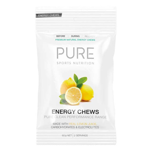 Pure Sports Energy Chews Lemon Lime 60g