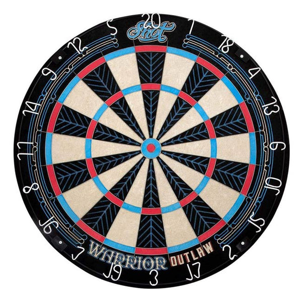 Shot Darts Warriors Outlaw Bristle Dartboard