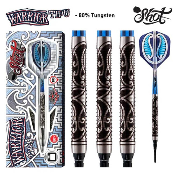 Warrior Tipu Soft Tip Dart Set-80% Tungsten