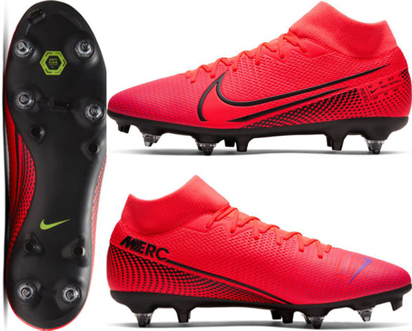 The Nike Mercurial Superfly 7 Academy SG-PRO Anti-Clog Traction Boot takes  versatile screw-in metal studs and adds Anti-Clog Traction on…