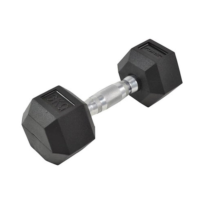 York Hexagonal Rubber Dumbbell 6 kg The Sport Shop New Zealand