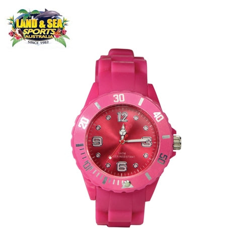 LAND AND SEA SILICONE SPORT WATCH PINK