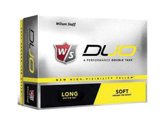 WILSON DUO YELLOW GOLF BALLS DOZEN BOX