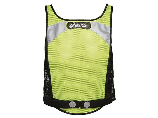 ASICS REFLECTIVE RUNNING VEST LIME GREEN