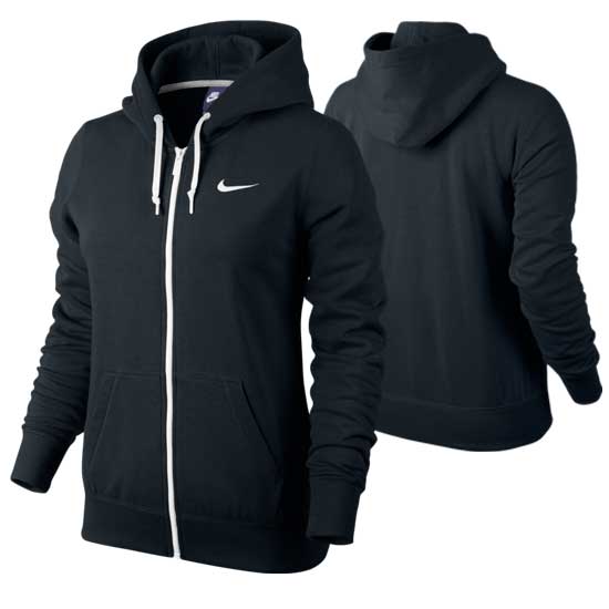 NIKE WOMEN'S CLUB FULL ZIP SWOOSH HOODY