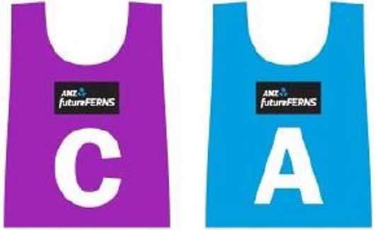 GILBERT FUTURE FERN NETBALL 5 A SIDE BIB