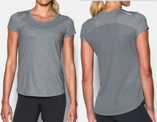 UNDER ARMOUR WOMEN'S FLY BY PRINTED TEE