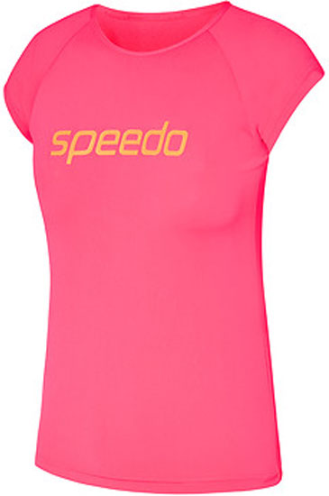 SPEEDO GIRLS LOGO CAP SLEEVE SUNTOP