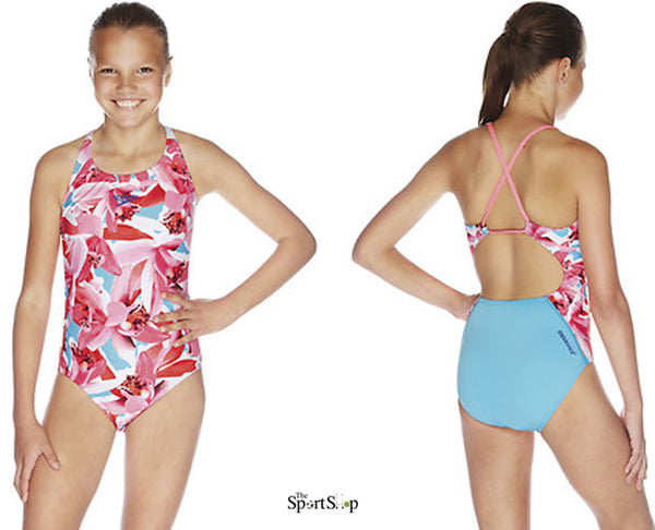 SPEEDO GIRL'S DAINTREE CROSSBACK 1 PIECE