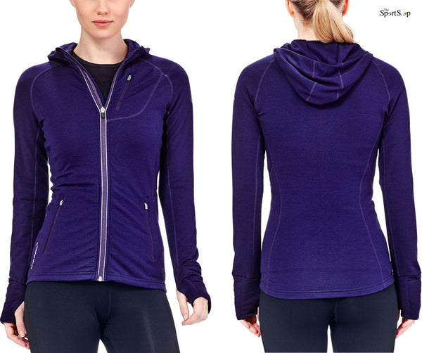 ICEBREAKER WOMN QUANTUM LS FULL ZIP HOOD The Sport Shop New Zealand