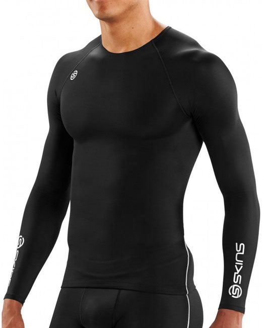 Skins Mens DNAmic Long Sleeve Top - Black