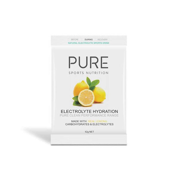 Pure Electrolyte Hydration 42g Sachets- Lemon 6 pack